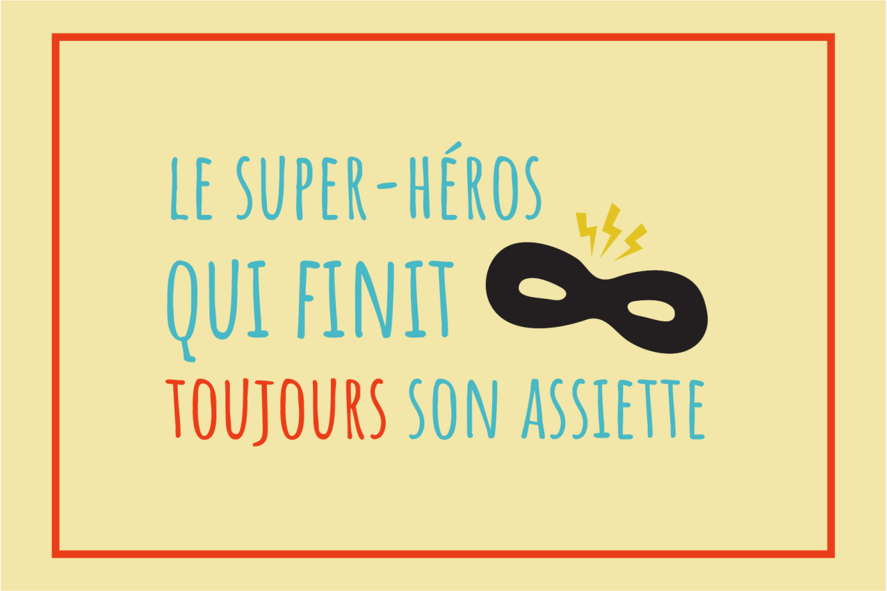 Individual mesa infantil inspiración de superhéroes - TenVinilo