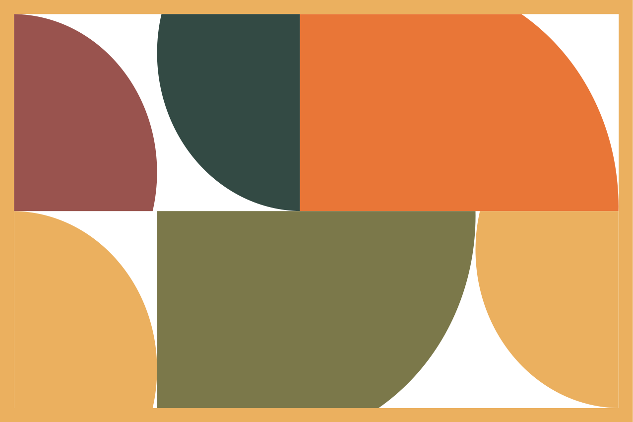 Individual mesa moderno formas geométricas elegantes - TenVinilo