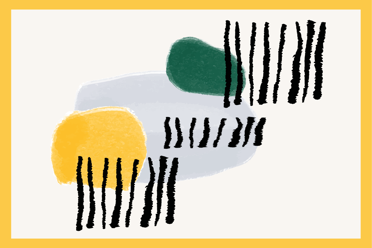 Individual mesa moderno formas geométricas vibrantes - TenVinilo