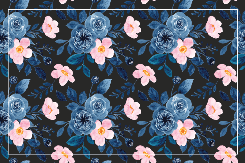 Individual mesa original superficie texturada botánica - TenVinilo