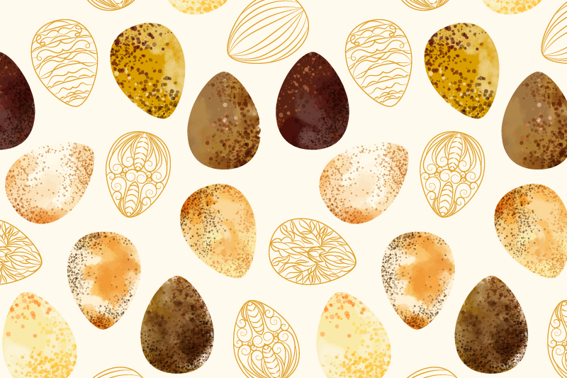 Individual mesa original motivo de huevo elegante - TenVinilo