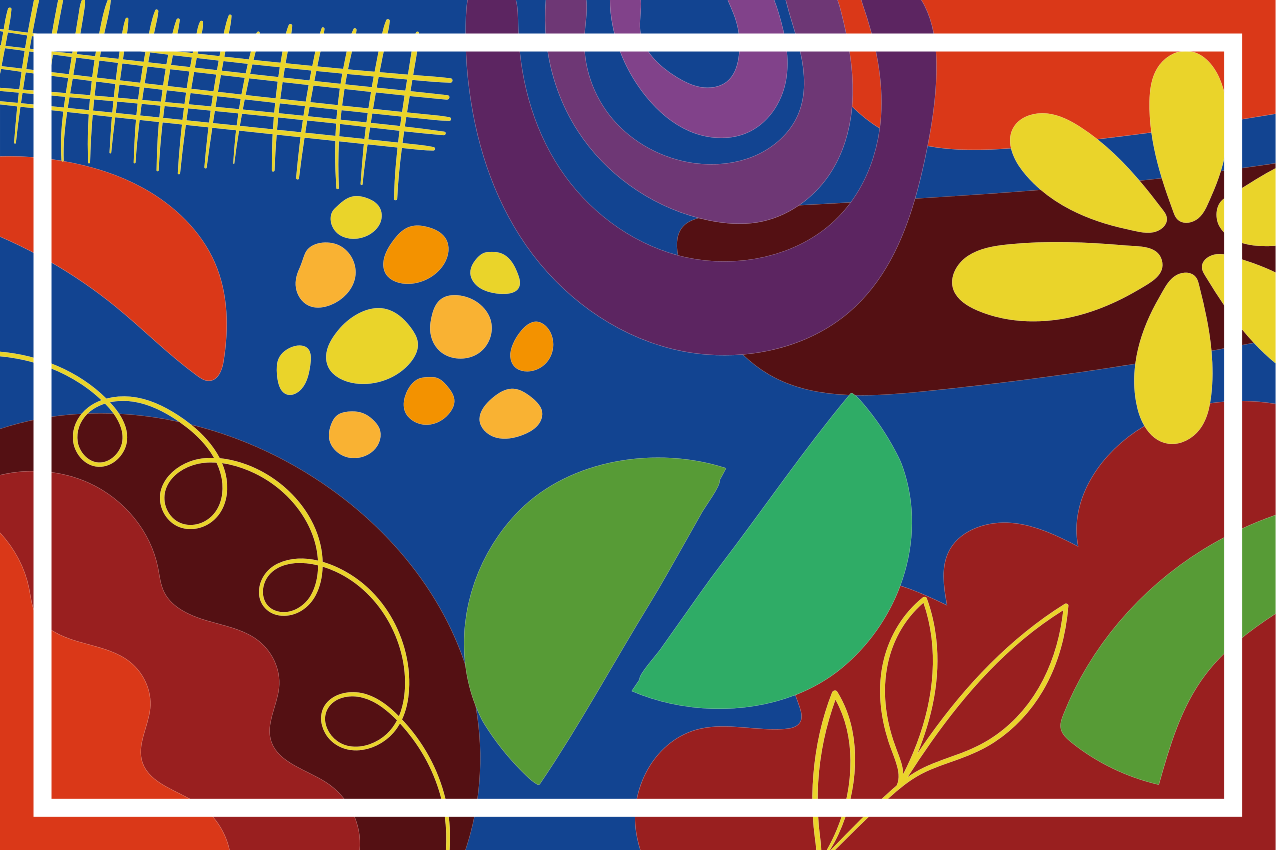 Individual mesa original motivos geométricos impactantes - TenVinilo