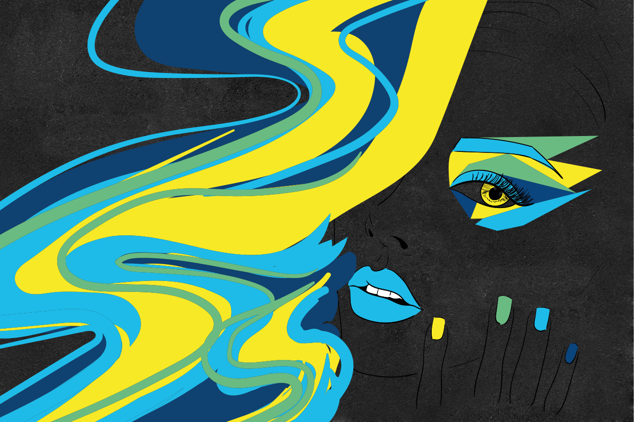 Individual mesa original arte de caras negras - TenVinilo