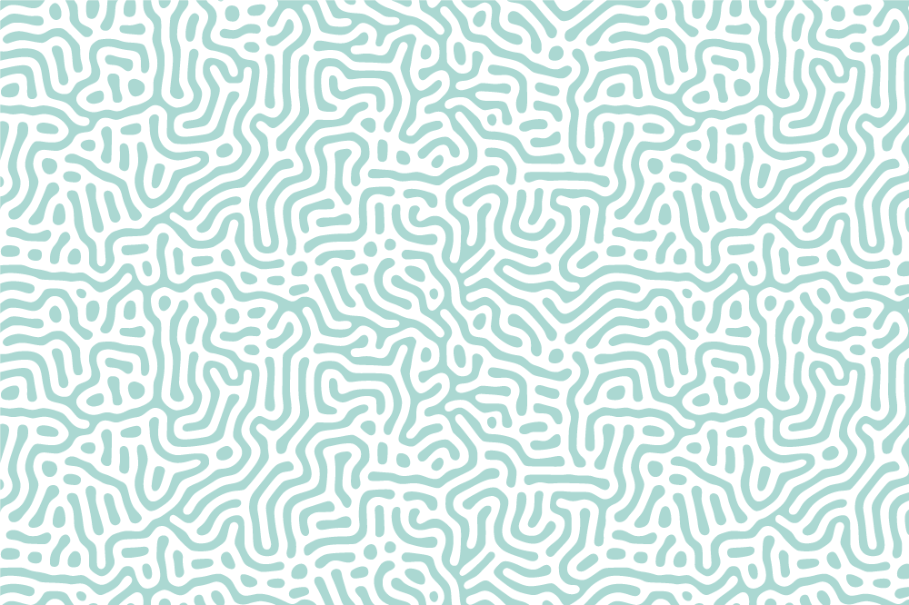 Mantel individual original Patrón de naturaleza verde y blanco - TenVinilo