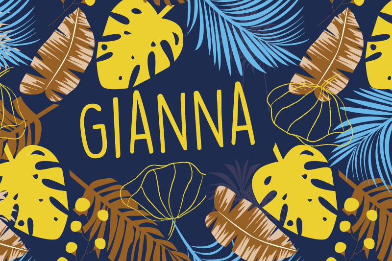 Mantel individual personalizable Flores de colores tropicales - TenVinilo