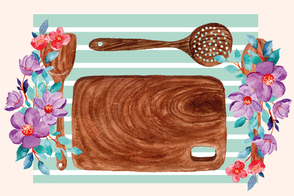 Individual mesa original escena culinaria elegante - TenVinilo