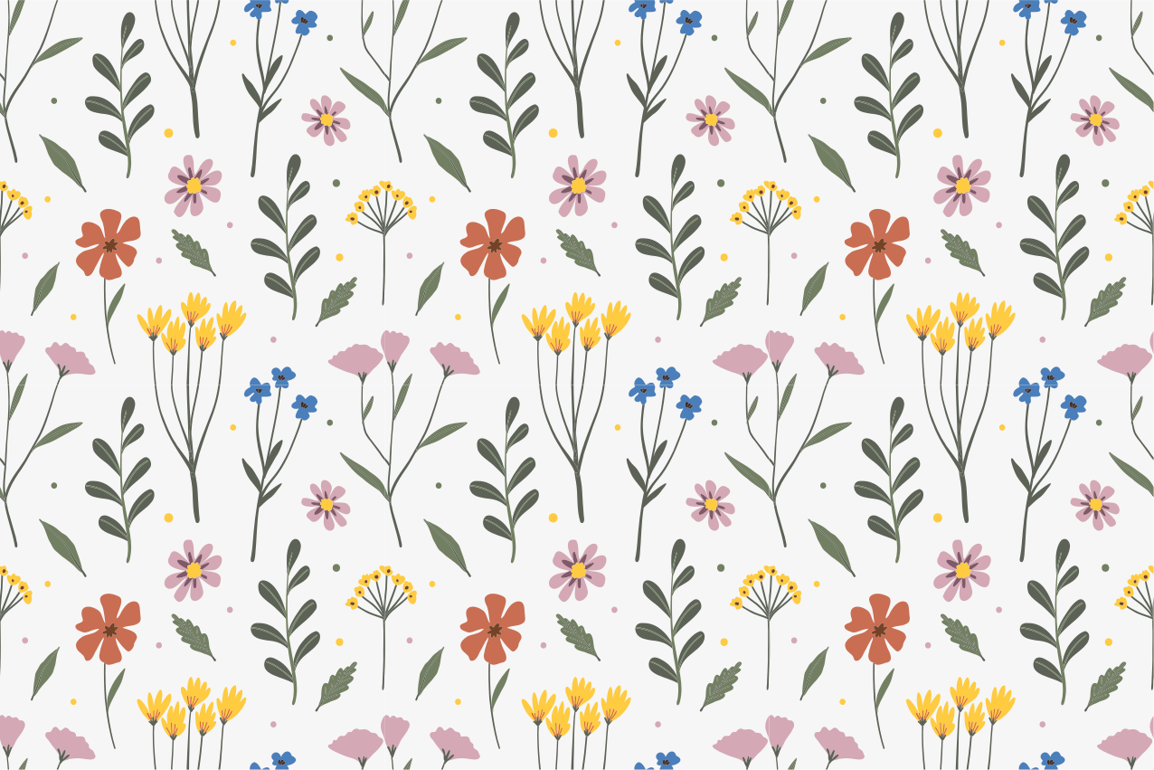 Individual mesa original con diseño floral - TenVinilo