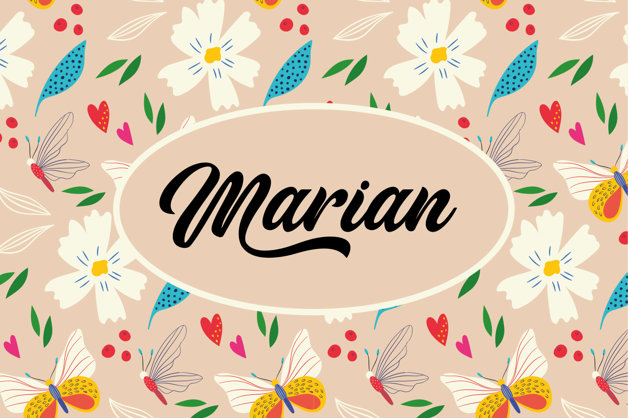 Mantel individual personalizable Flores y mariposas - TenVinilo