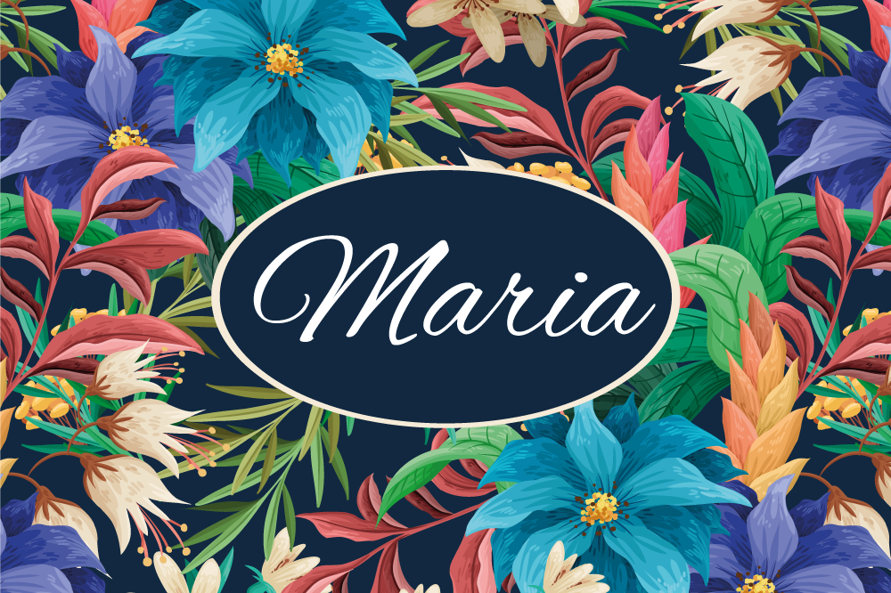 Individual mesa personalizable platter floral - TenVinilo