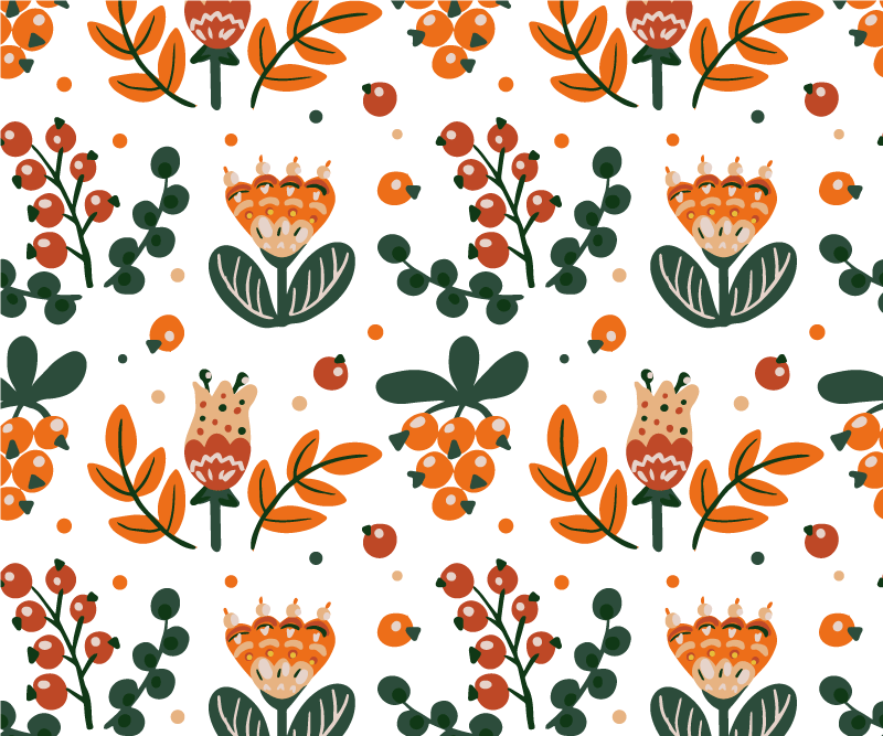 Individual mesa original arreglo botánico con follaje - TenVinilo