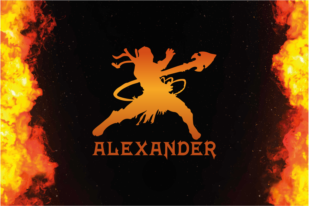 Individual mesa original silueta guerrero feroz - TenVinilo