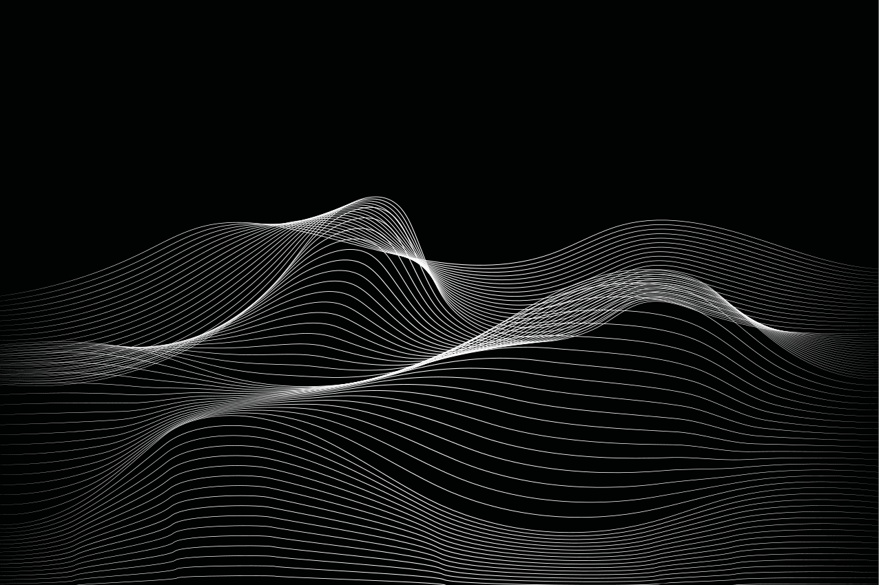 Individual mesa patrón líneas onduladas - TenVinilo