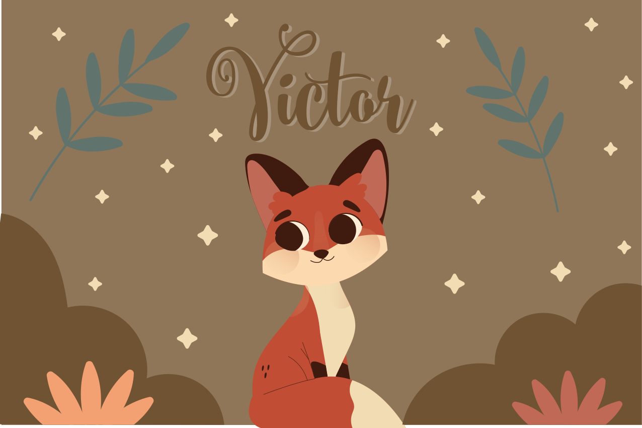 Individual mesa infantil zorro lindo - TenVinilo