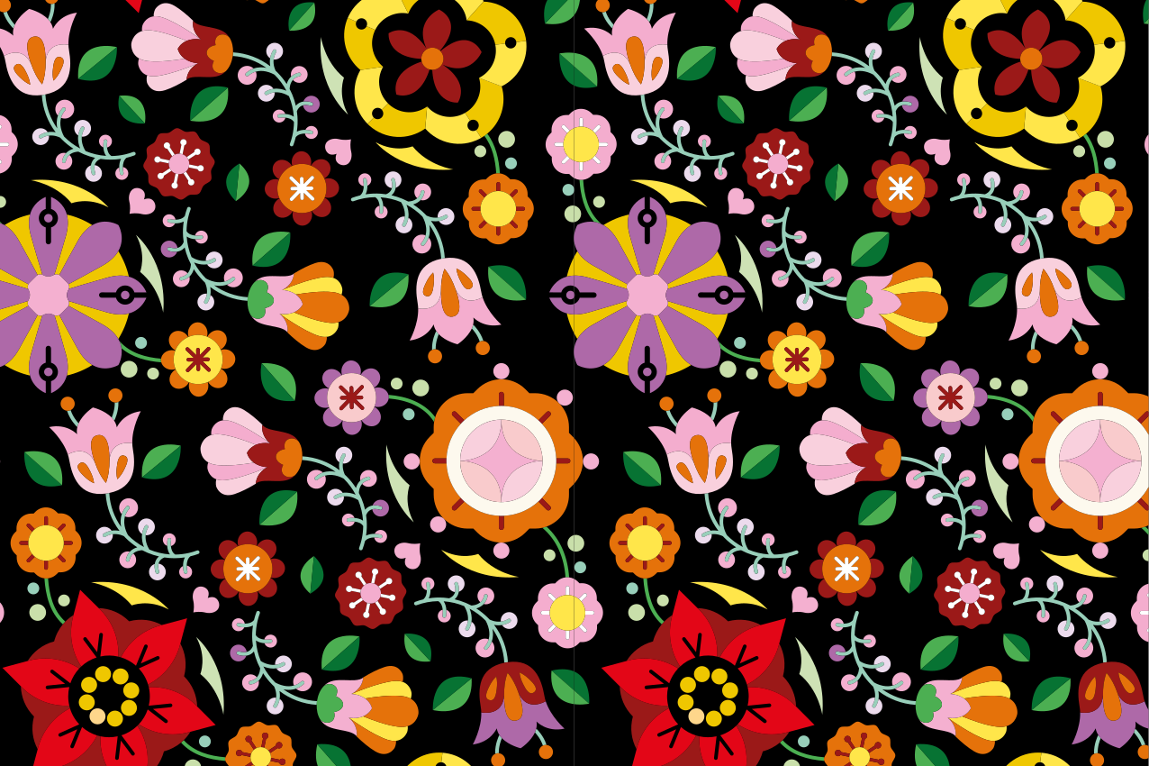 Individual mesa original inspiración floral viva - TenVinilo