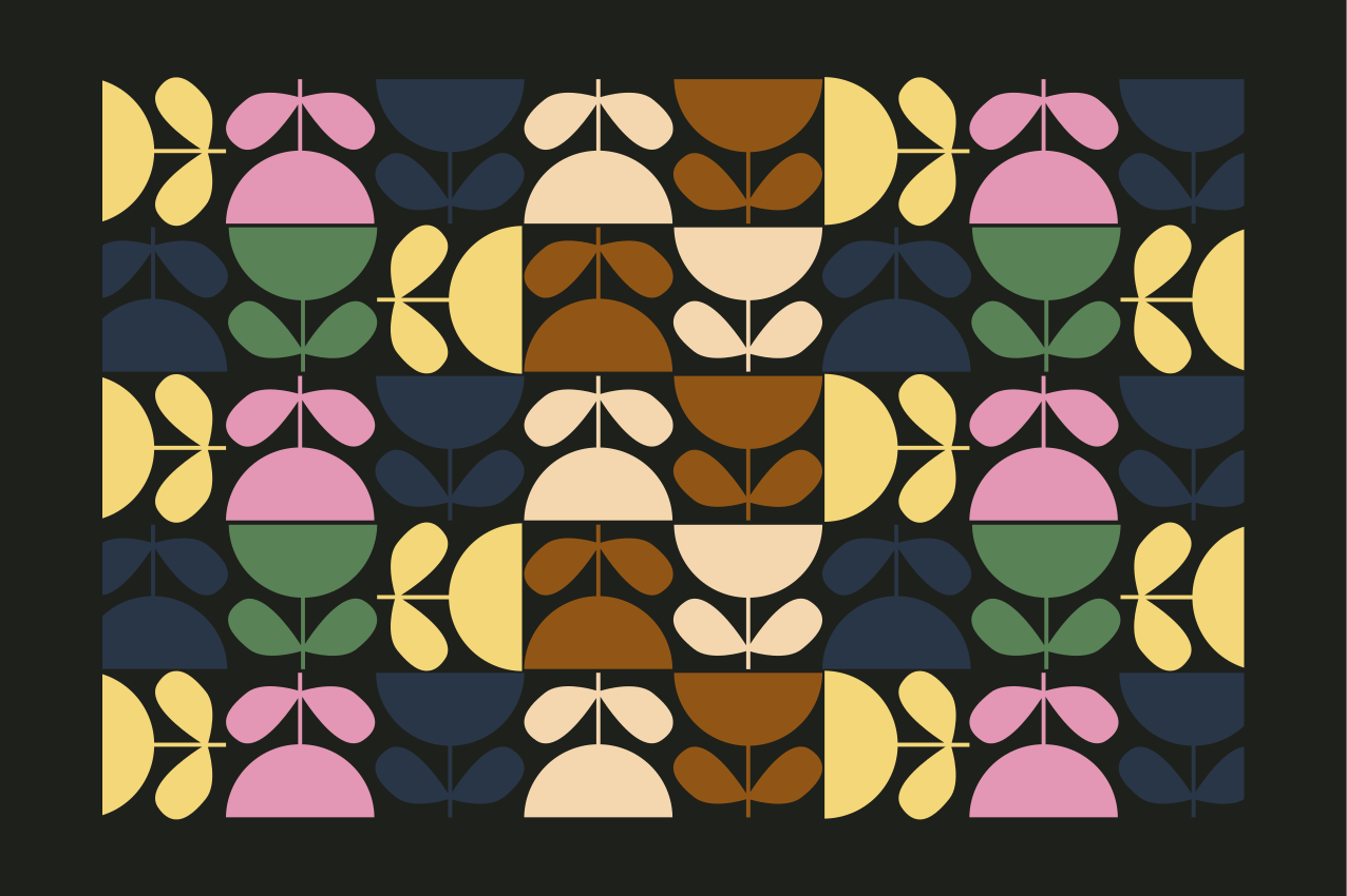 Taza de colores flores manteles florales - TenVinilo