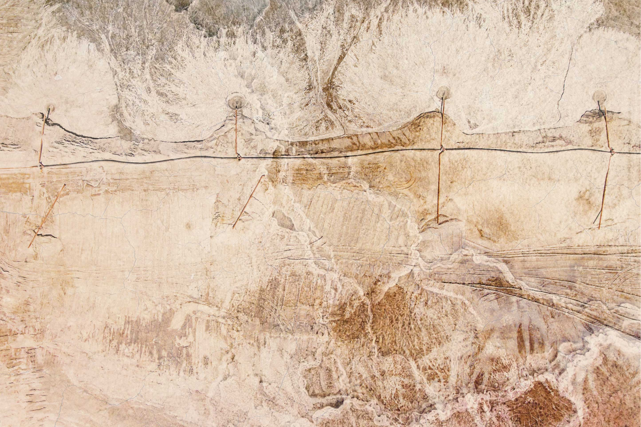 Individual mesa patrón acabado de madera orgánica - TenVinilo