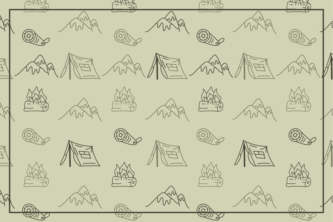 Individual mesa original componentes de aventura camping - TenVinilo