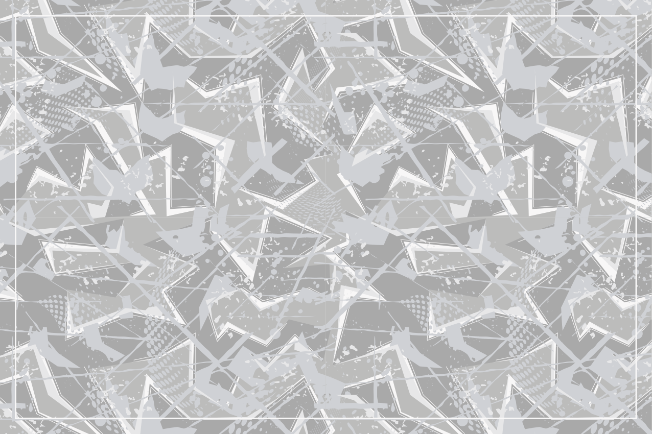 Individual mesa patrón formas geométricas abstractas - TenVinilo