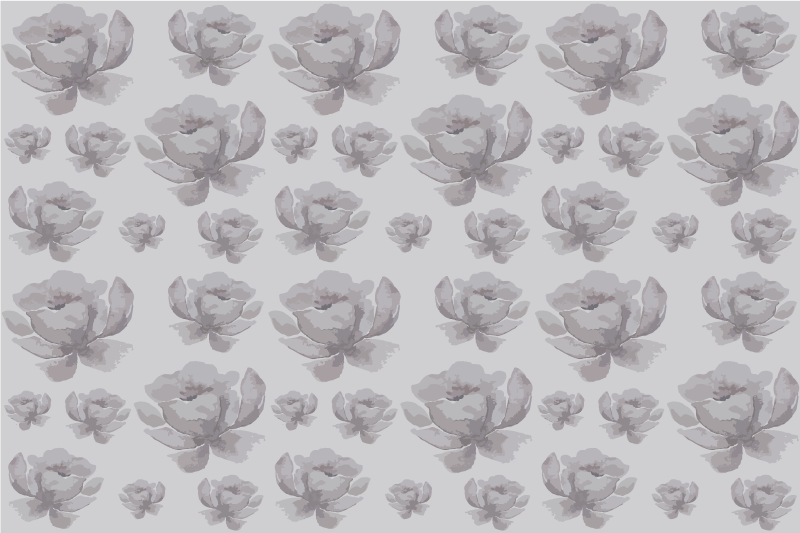 Individual mesa patrón superficie floral - TenVinilo