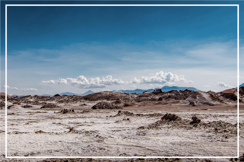 Individual mesa moderno paisaje desértico - TenVinilo