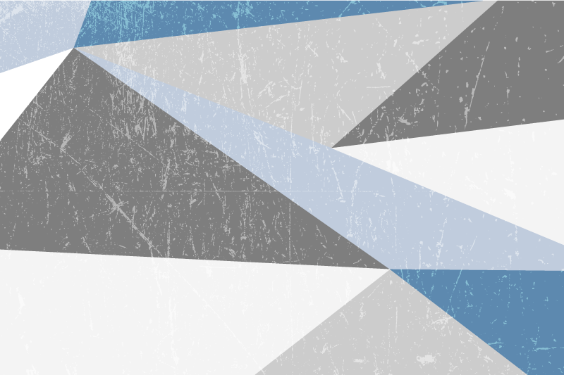 Individual mesa moderno patrones geométricos angulados - TenVinilo