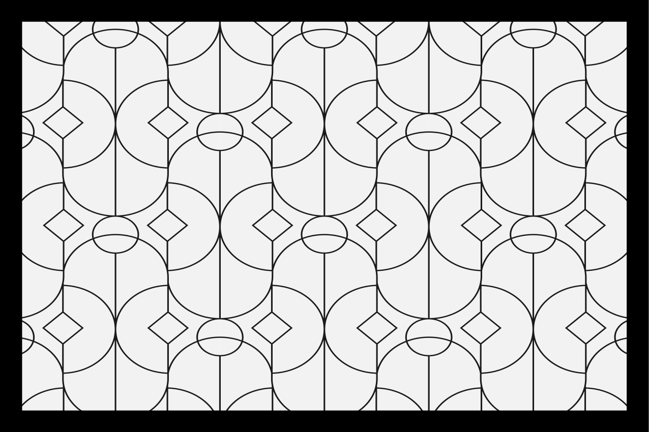 Individual mesa moderno estilo geométrico - TenVinilo