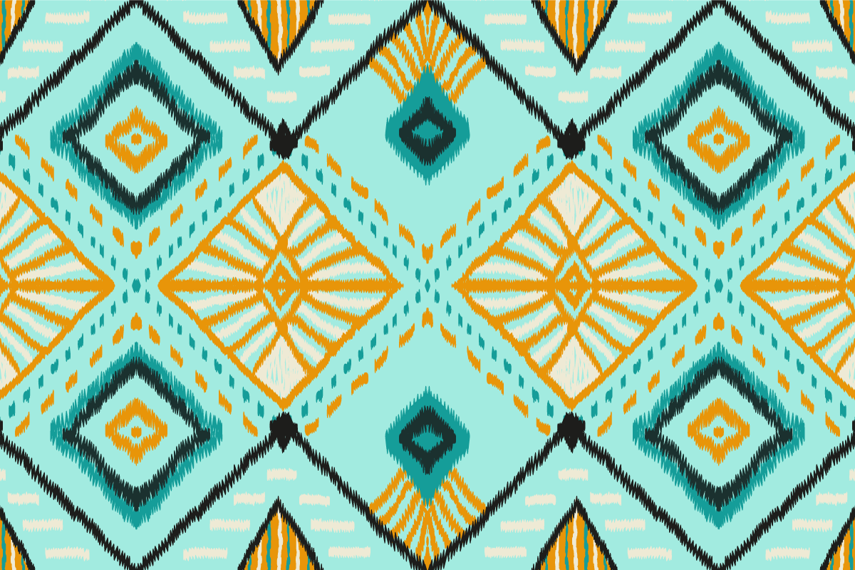 Individual mesa patrón motivo geométrico abstracto - TenVinilo