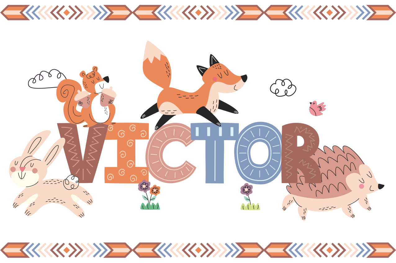 Individual mesa infantil encuentro de amigos animales - TenVinilo