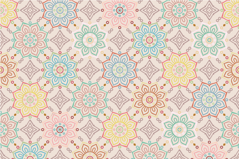 Individual mesa original estampado botánico vibrante - TenVinilo