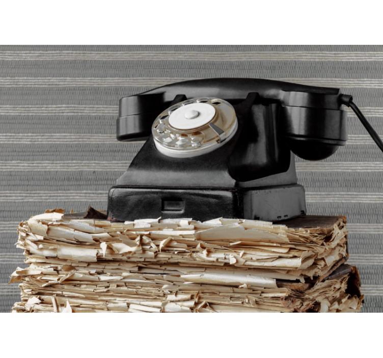 Fotomural retro Teléfono antiguo - TenVinilo