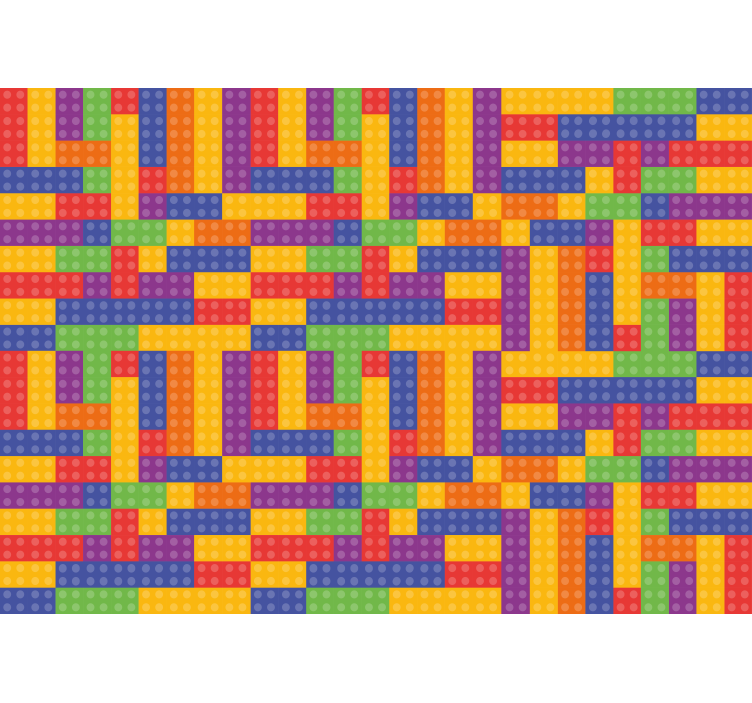 Murales infantiles Azulejos de ladrillo de juguete - TenVinilo