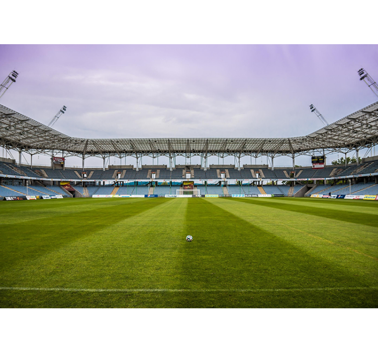 Mural ciudad campo de fútbol - TenVinilo