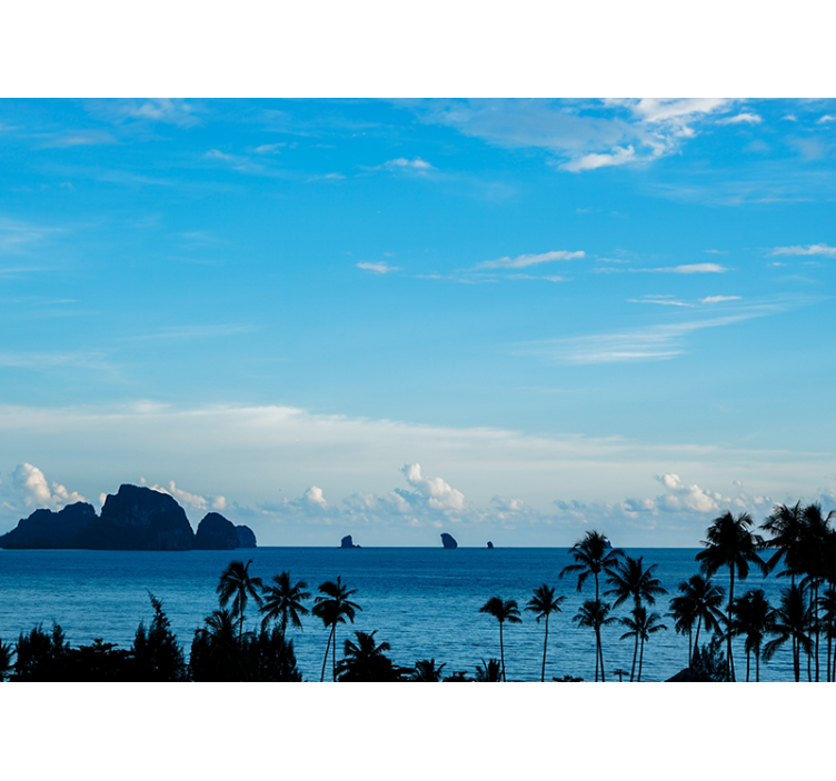 Mural de paisajes vista al océano - TenVinilo