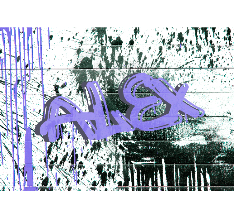 Mural graffiti etiqueta urbana personalizable - TenVinilo