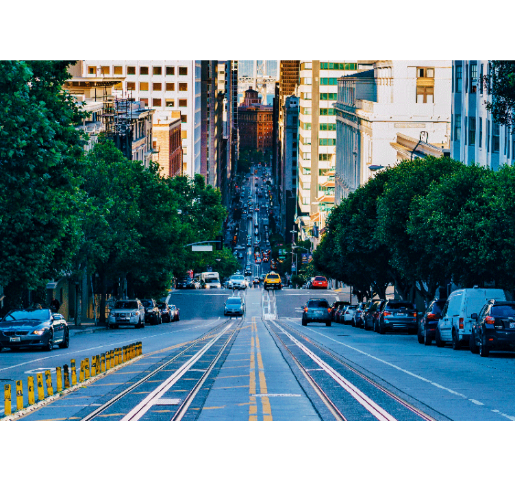 Fotomural 3D 3d calle de san francisco - TenVinilo