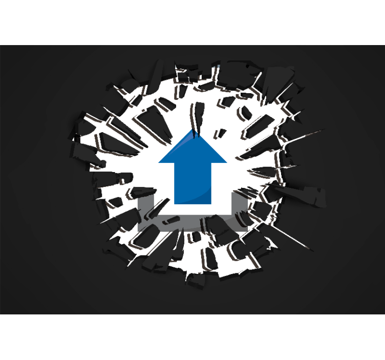 Fotomural personalizable Pared rota 3d con imagen personalizada - TenVinilo