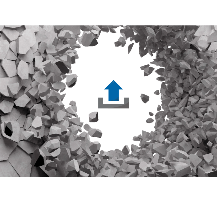 Fotomural personalizable Universo de pared rota 3d con foto - TenVinilo