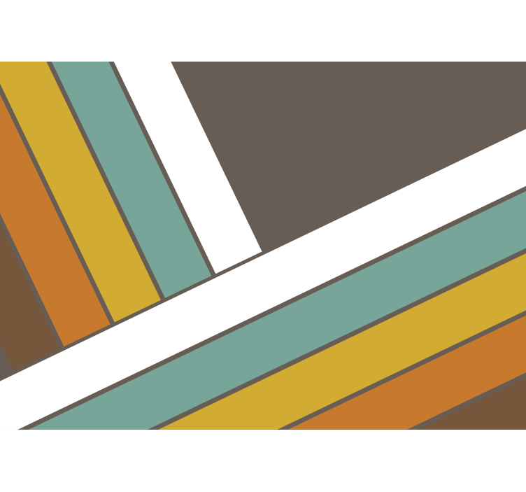 Fotomural retro Rayas retro de los 70 - TenVinilo