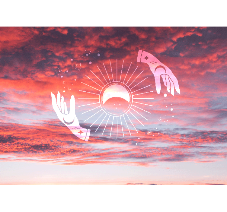 Mural de frases abrazo cósmico - TenVinilo