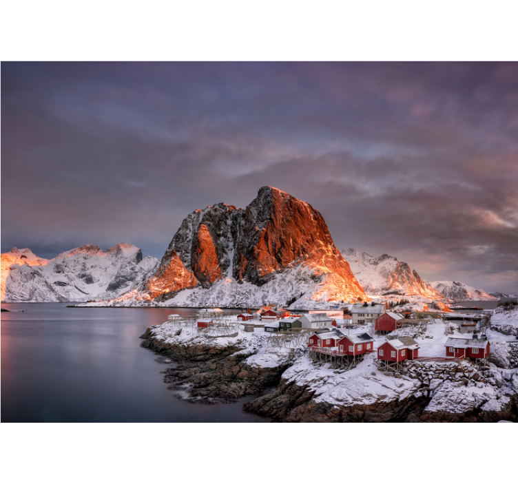 Fotomural naturaleza Paisaje noruego ladera de la montaña - TenVinilo