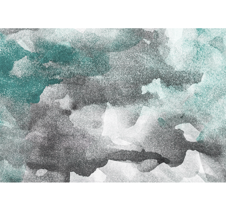 Mural abstracto ondas grises texturizadas - TenVinilo