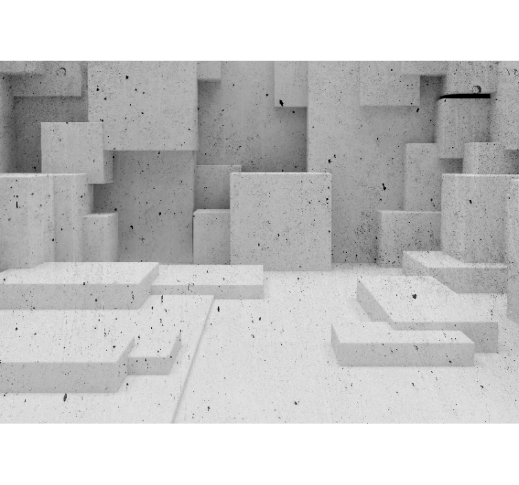 Fotomural 3D Formas concretas - TenVinilo