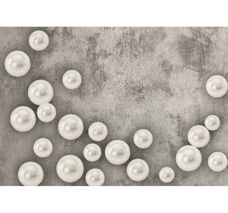 Mural de texturas arreglo de perlas delicadas - TenVinilo