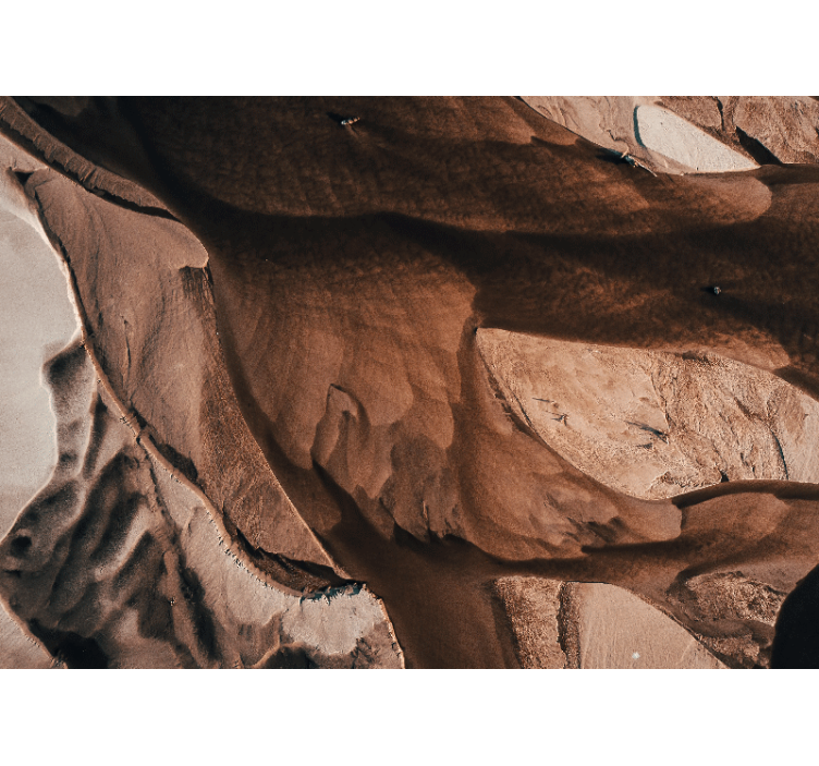 Mural abstracto patrones de arena texturizados - TenVinilo