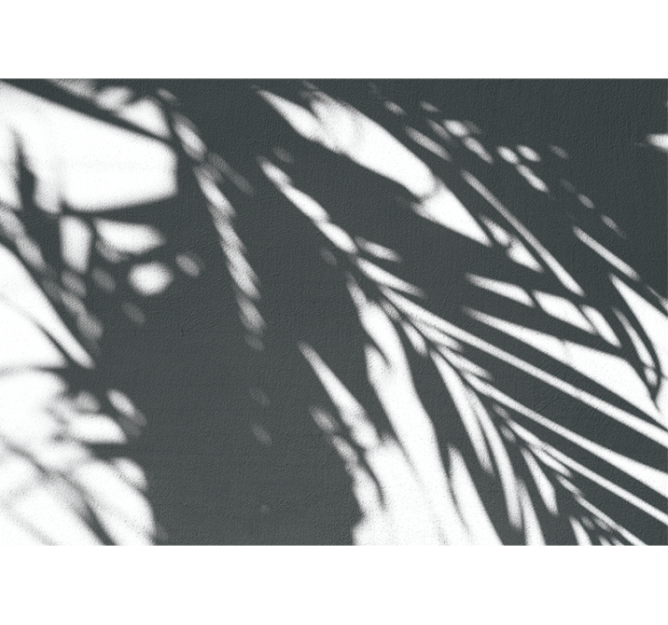 Mural de naturaleza patrones de palmas sombrías - TenVinilo