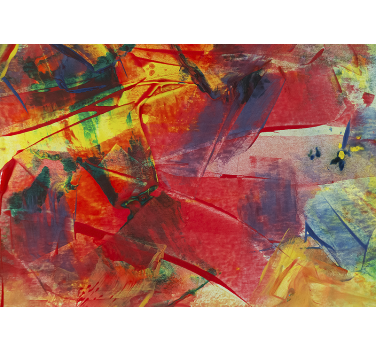 Mural abstracto fusión dinámica de color - TenVinilo