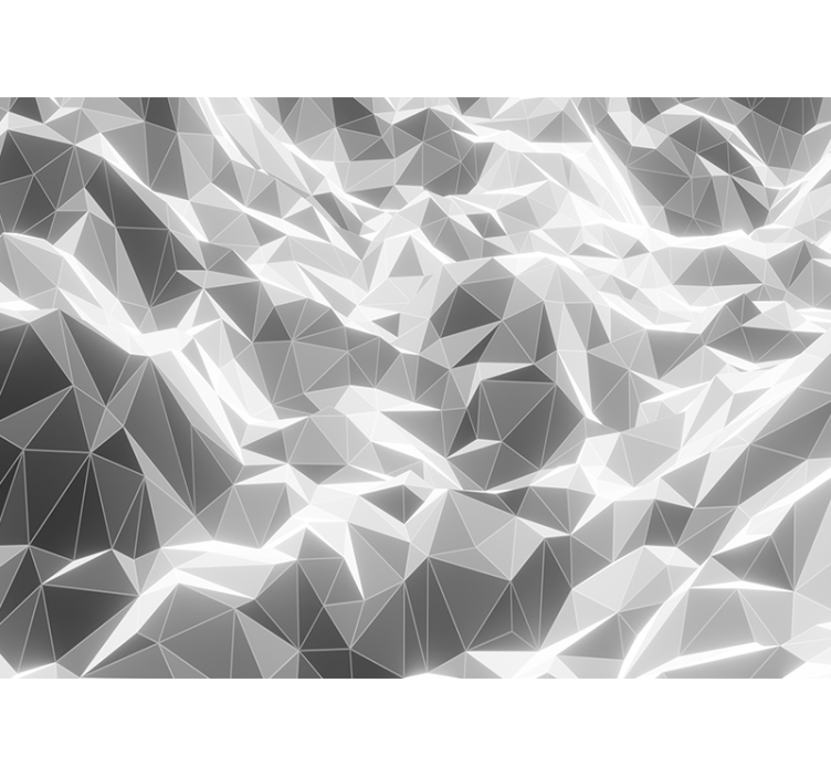 Mural abstracto patrón de piedra geométrico - TenVinilo