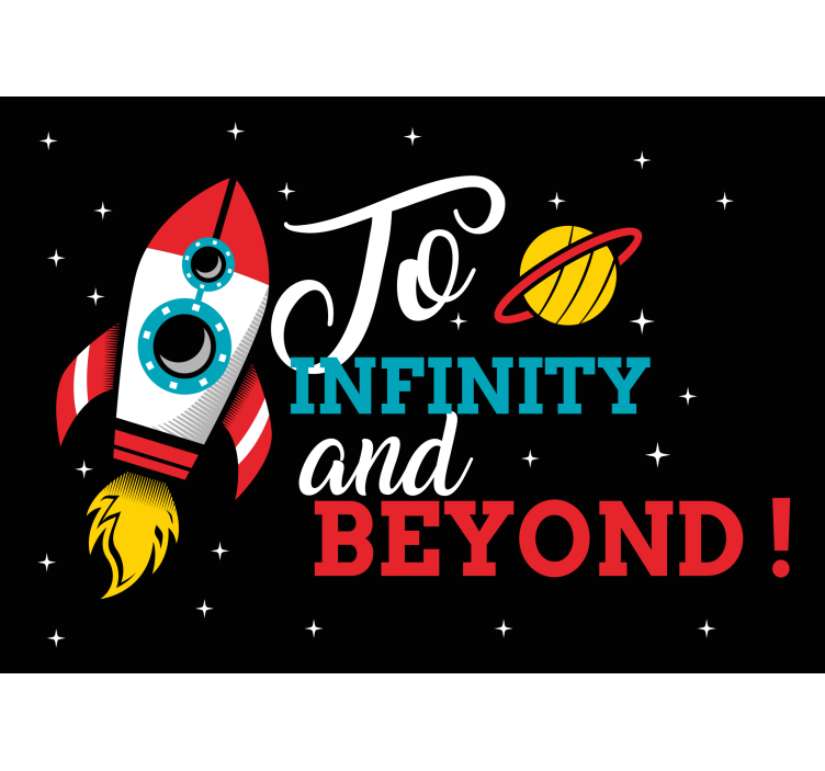 Fotomural moderno Hasta el infinito y más allá - TenVinilo