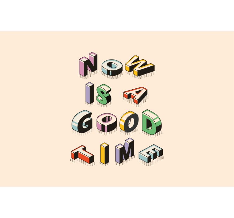 Mural de frases mensaje de cita estilizada - TenVinilo