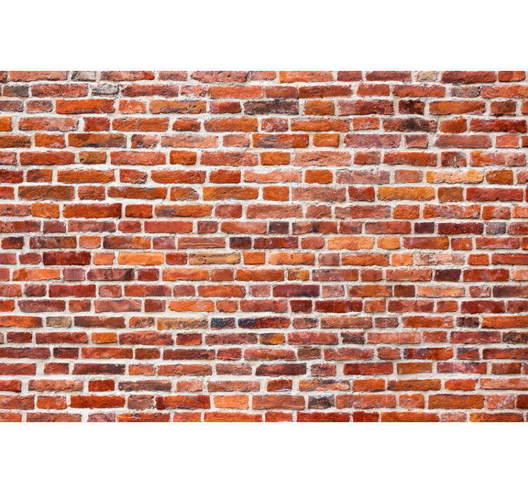 Mural efecto ladrillo patrón de ladrillo rústico - TenVinilo